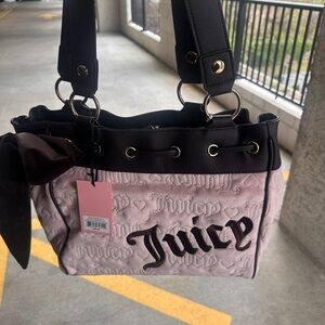 Juicy Couture Vintage Dreams tote brown & pink